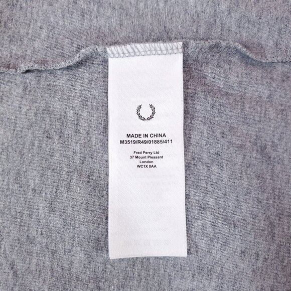 Fred Perry Mens Size XXL Ringer Crewneck Short Sleeve T-Shirt Tee Gray - Picture 6 of 10